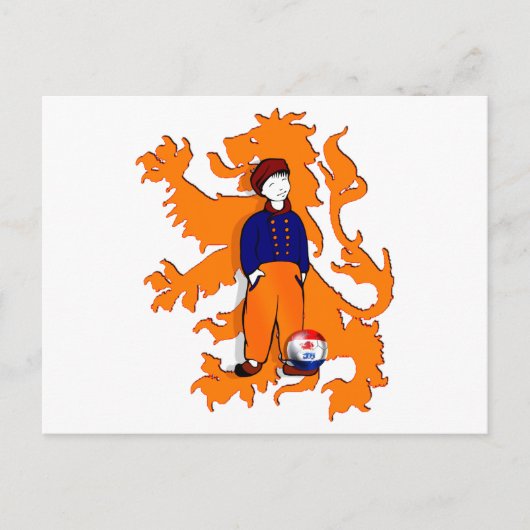 Traditionele Nederlandse Clogs Lion Gear Briefkaart (Voorkant)