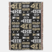 Traditionele Nederlandse Folk Art Print Deken (Voorkant Verticaal)