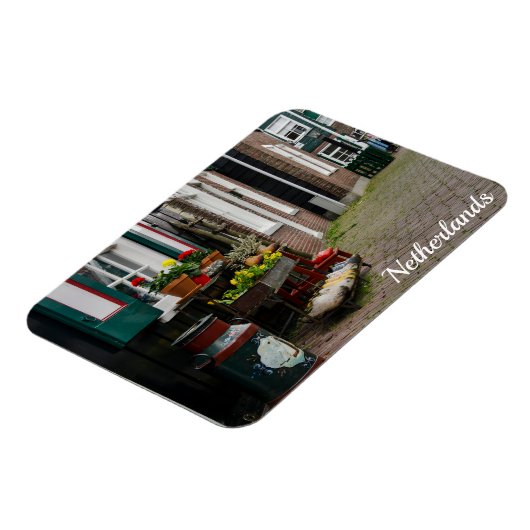 Traditionele nederlandse klompen op straat magneet (Linkerzijde)