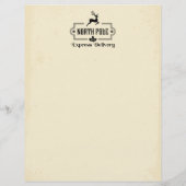 Traditionele "Nice List" brief van Santa (Achterkant)