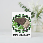 Traditionele Nieuw-Zeelandse nationale vogel- kiwi Briefkaart (Staand voorkant)
