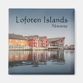 Traditionele Noorse woningen Magneet (Voorkant)