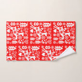 Traditionele Nordic Christmas Decor Bad Handdoek (Handdoek)