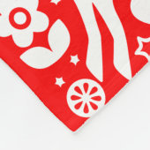 Traditionele Nordic Christmas Decor Fleece Deken (Hoek)
