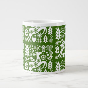 Traditionele Nordic Christmas Decor Grote Koffiekop