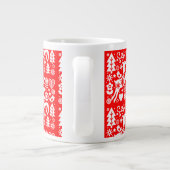 Traditionele Nordic Christmas Decor Grote Koffiekop (Achterkant)