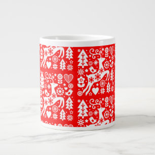 Traditionele Nordic Christmas Decor Grote Koffiekop