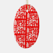 Traditionele Nordic Christmas Decor Keramisch Ornament (Rechts)