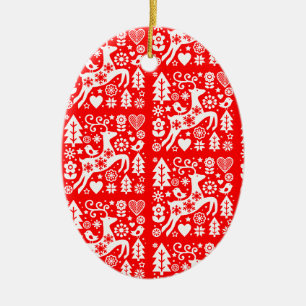 Traditionele Nordic Christmas Decor Keramisch Ornament