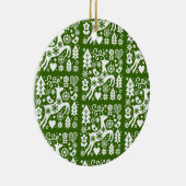 Traditionele Nordic Christmas Decor Keramisch Ornament (Rechts)