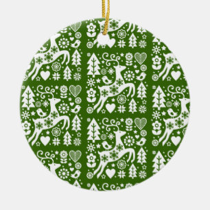 Traditionele Nordic Christmas Decor Keramisch Ornament