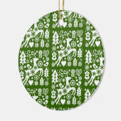 Traditionele Nordic Christmas Decor Keramisch Ornament (Links)