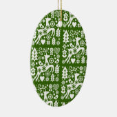 Traditionele Nordic Christmas Decor Keramisch Ornament (Rechts)