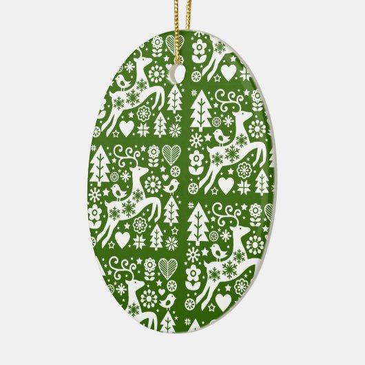 Traditionele Nordic Christmas Decor Keramisch Ornament (Links)
