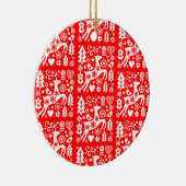 Traditionele Nordic Christmas Decor Keramisch Ornament (Rechts)