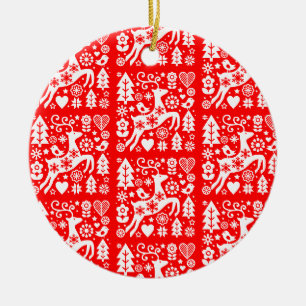 Traditionele Nordic Christmas Decor Keramisch Ornament