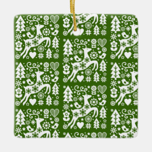 Traditionele Nordic Christmas Decor Keramisch Ornament