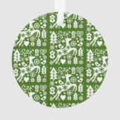 Traditionele Nordic Christmas Decor Ornament (achterkant)