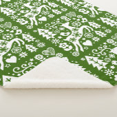 Traditionele Nordic Christmas Decor Sherpa Deken (3/4)