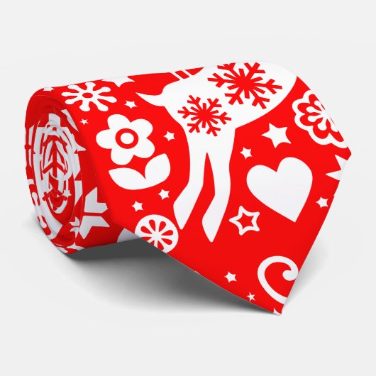 Traditionele Nordic Christmas Decor Stropdas (Opgerold)