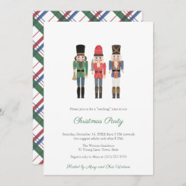 Traditionele Notenkraker Familie Kerstfeest Kaart