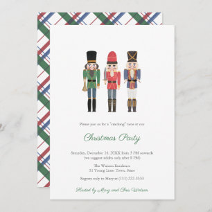 Traditionele Notenkraker Familie Kerstfeest Kaart