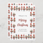 Traditionele Notenkraker Kerst Vakantie kaart (Voorkant / Achterkant)