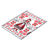Traditionele Oekraïense borduurmeisjes Notitieboek (Linkerzijde)