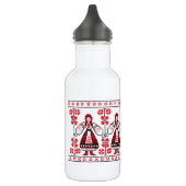 Traditionele Oekraïense borduurmeisjes Waterfles (Links)