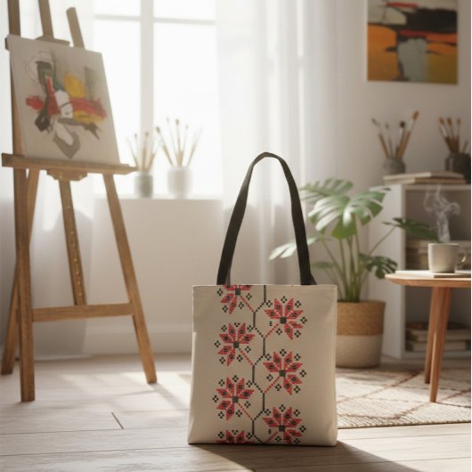 Traditionele Oekraïense borduurwerk Canvas tas