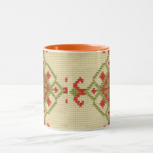 Traditionele Oekraïense borduurwerk Mok (Midden)