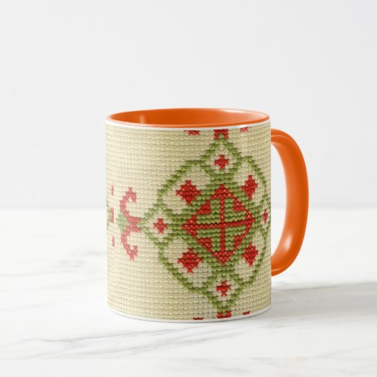 Traditionele Oekraïense borduurwerk Mok (Voorkant rechts)