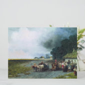 Traditionele Oekraïense bruiloft (Oekraïne) (huwel Kaart (Staand voorkant)