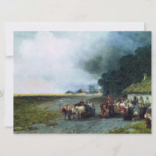 Traditionele Oekraïense bruiloft (Oekraïne) (huwel Kaart (Voorkant)