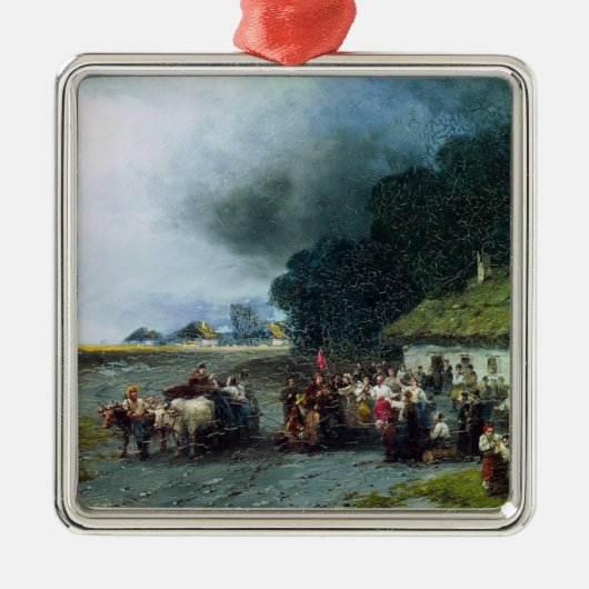 Traditionele Oekraïense bruiloft (Oekraïne) (huwel Metalen Ornament (Voorkant)