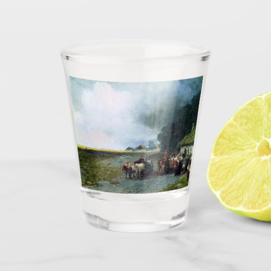 Traditionele Oekraïense bruiloft (Oekraïne) (huwel Shot Glas (Voorkant)