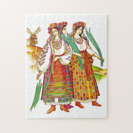 Traditionele Oekraïense dress uit Kyivschyna Legpuzzel (Verticaal)