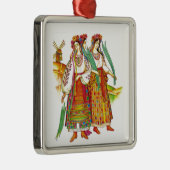 Traditionele Oekraïense dress uit Kyivschyna Metalen Ornament (Rechts)