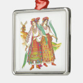 Traditionele Oekraïense dress uit Kyivschyna Metalen Ornament (Links)