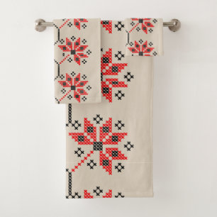 Traditionele Oekraïense Geborduurde Badhanddoeken Bad Handdoek