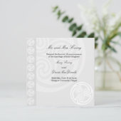 Traditionele officiële uitnodiging voor een Keltis (Staand voorkant)