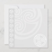 Traditionele officiële uitnodiging voor een Keltis (Achterkant)