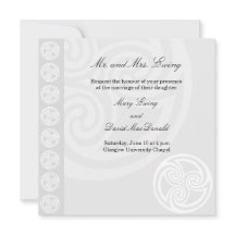 Traditionele officiële uitnodiging voor een Keltis