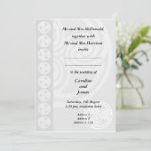 Traditionele officiële uitnodiging voor een Keltis (Staand voorkant)