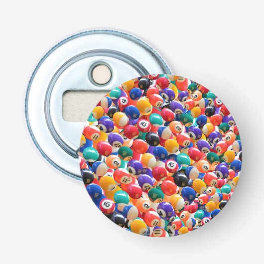 Traditionele oogbalkleuren, flesopening button flesopener (Voorkant)