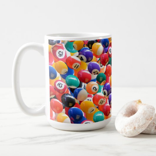 Traditionele oogbalkleuren, koffie-Mok Koffiemok (Met donut)