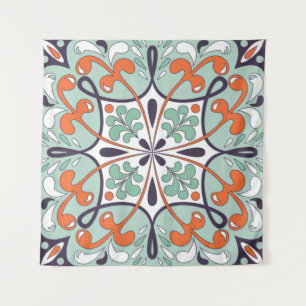 Traditionele oosterse bloementornament, Marokkaans Wandkleed