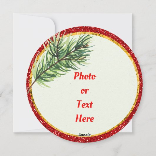 Traditionele Ornamenten met Kerstmis-flats Kaart (Achterkant)