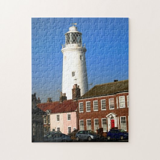 traditionele oude vuurtoren in de Engelse kuststad Legpuzzel (Verticaal)