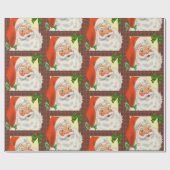 Traditionele ouderwetse  kerstkerst cadeaupapier (Vlak)